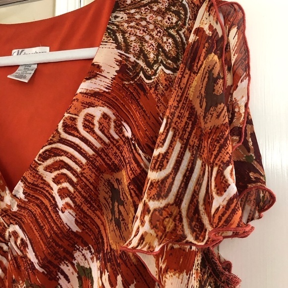 Dressbarn Woman Patterned Maxi Dress size 24W - Picture 9 of 9